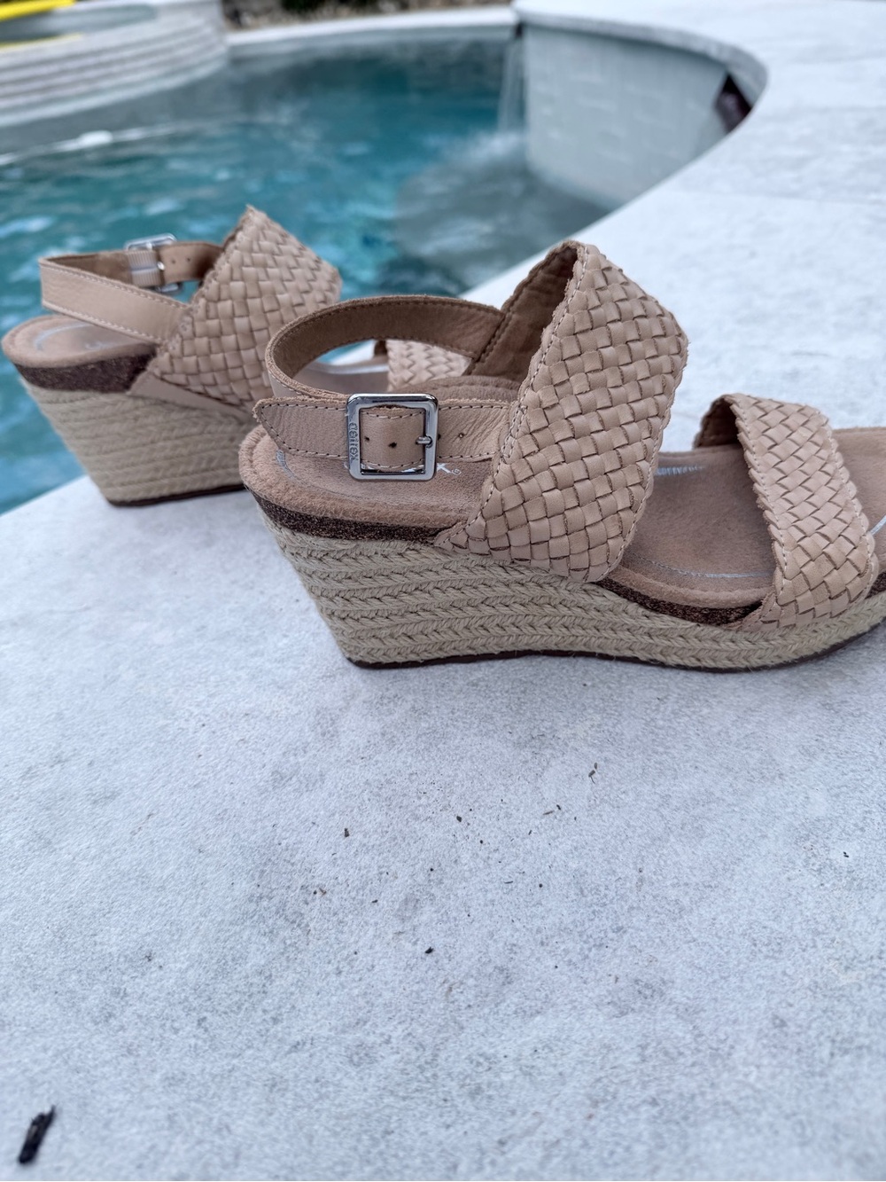 Aetrex Tan Summer Woven Quarter Strap Woven - Picture 2 of 5